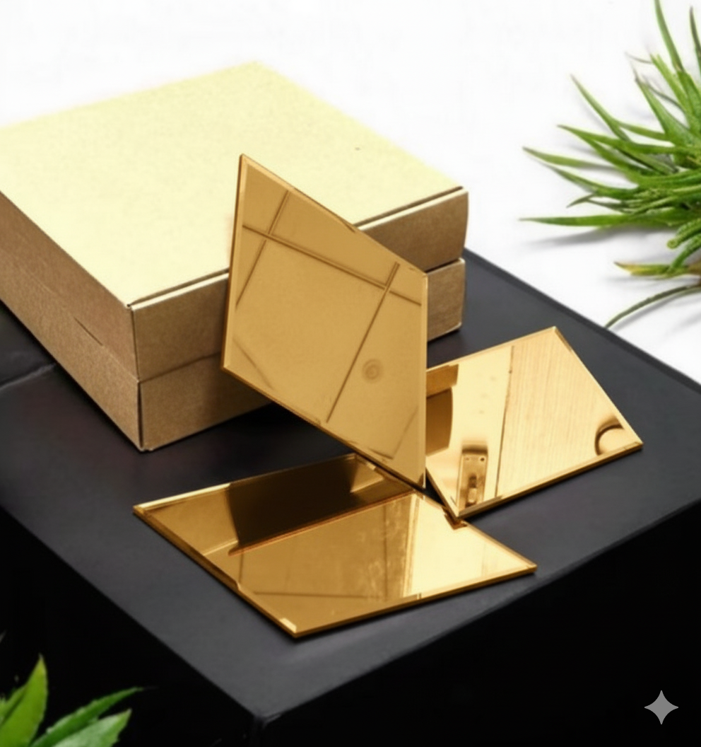 Mirror Glass Mosaic Tile  (Pack Of 22)